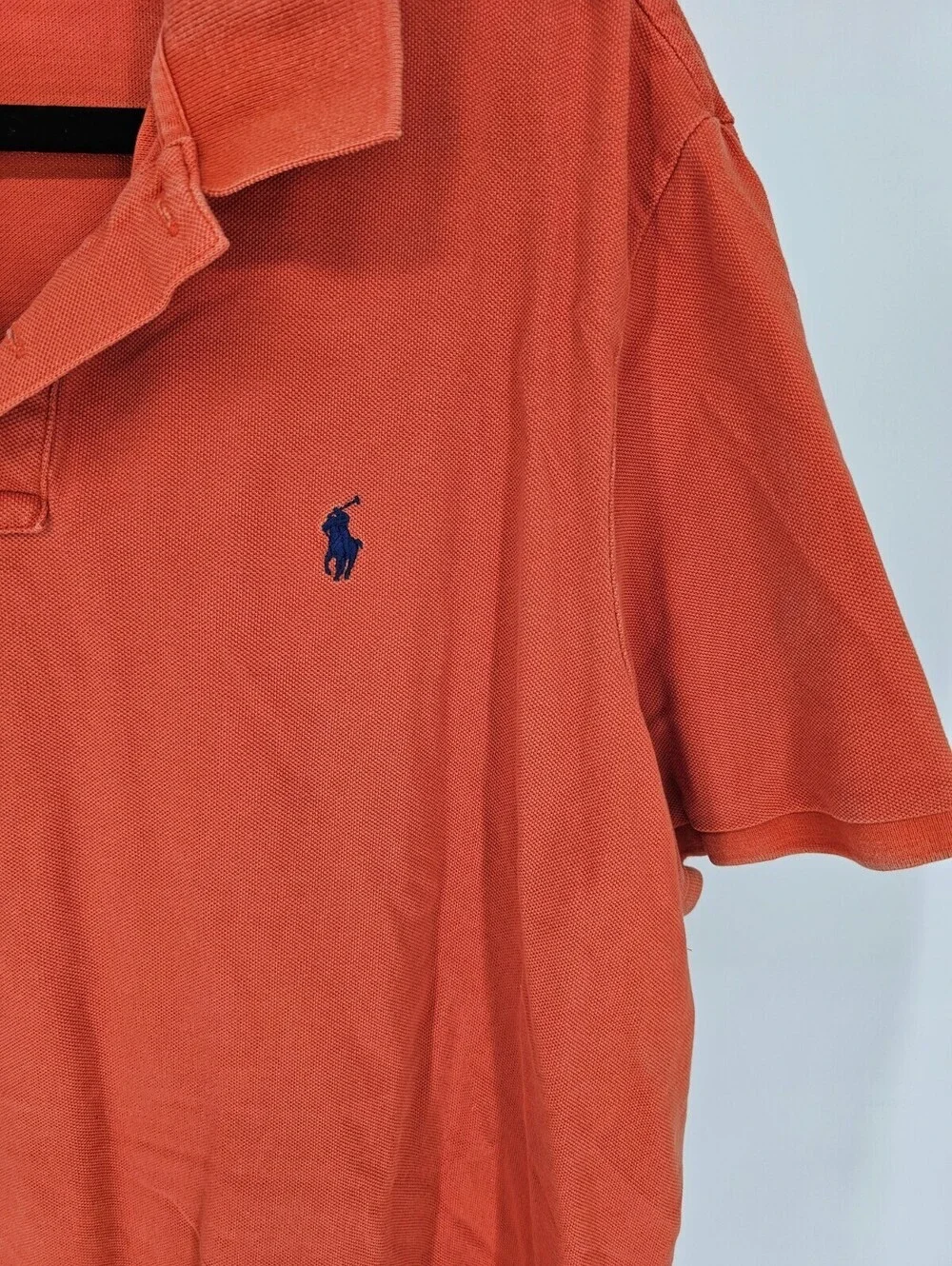 Polo by Ralph Lauren Mens Sz XXL Short Sleeve Polo Shirt Classic Fit Orange